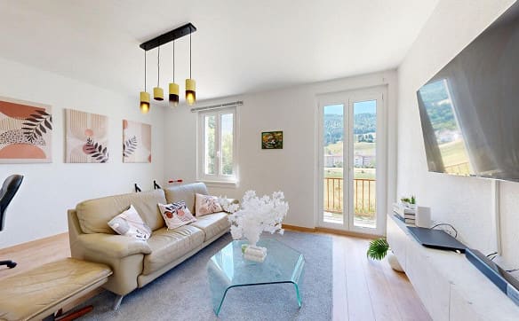 Immobilie in Sonceboz-sombeval - Maison avec 2 appartements, grand jardin & fort potentiel - Bild 2
