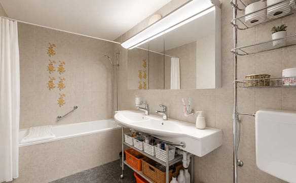 Immobilie in Rüfenacht Be - Gepflegte 3.5 Zimmer Wohnung mit Cheminée und Balkon - Bild 8