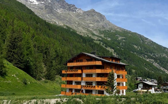 Immobilie in Saas-grund - Moderne 4.5 Zimmerwohnung mit unverbautem Blick. 3. Stock Süd-Ost m... - Bild 0
