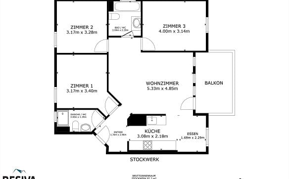Immobilie in Igis - helle Wohnung mit Bergpanorama an attraktiver Lage - Bild 11