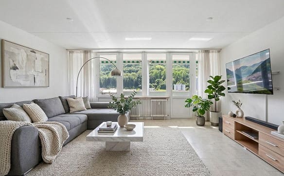 Immobilie in Baden - Wohnen über den Dächern von Baden - Exklusive 2.5-Zimmer-Wohnung mi... - Bild 2