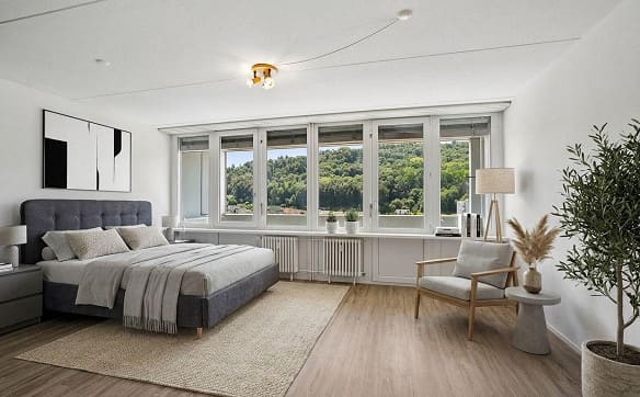 Immobilie in Baden - Wohnen über den Dächern von Baden - Exklusive 2.5-Zimmer-Wohnung mi... - Bild 3