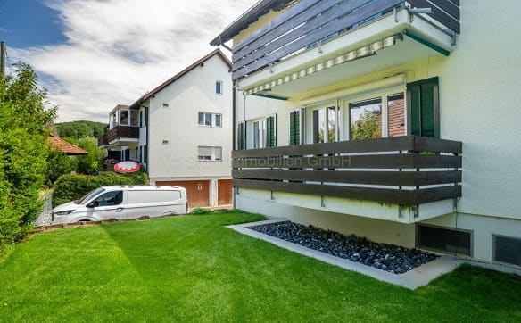 Immobilie in Dorf - 3.5-Zimmerwohnung im Hochparterre mit Balkon und vielseitigen Neben... - Bild 22