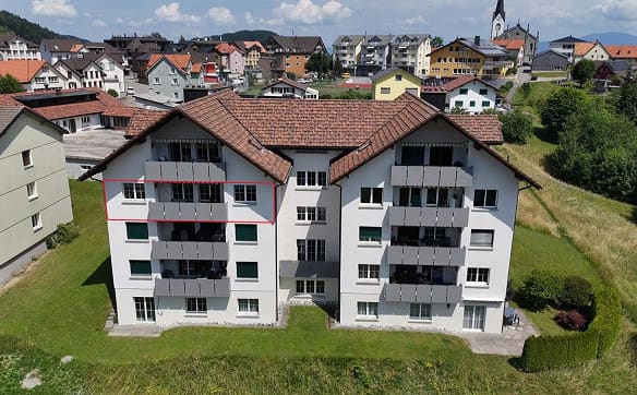 Immobilie in Oberegg - Schöne 3.5 Zimmer Wohnung im grünen - Bild 12