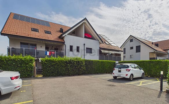 Immobilie in Villars-le-terroir - Terrasse plein Sud, vue dégagée sur la campagne et places de parc i... - Bild 0