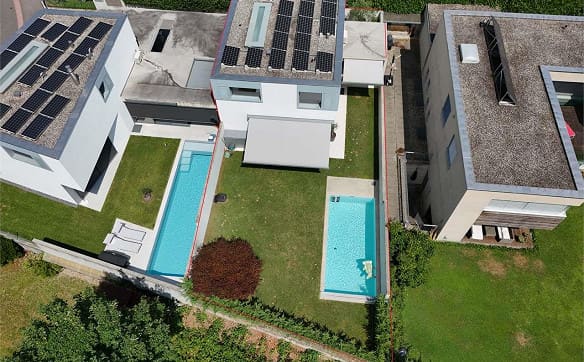 Immobilie in Villa Luganese - Villa contemporanea con piscina a Villa Luganese - Bild 0