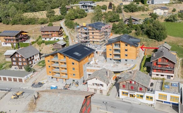 Immobilie in Bürchen - 4.5zimmer-Dachgeschosswohnung (Zweitwohnung!) im Neubau Hasol in Bü... - Bild 0