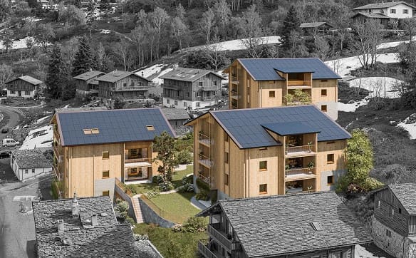 Immobilie in Bürchen - Sonnige Dachwohnung (3.5-Zimmer) als Zweitwohnsitz im Neubau Hasol - Bild 1