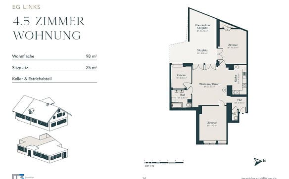 Immobilie in Trüllikon - Wohnen mit Geschichte - 4.5-Zimmer-Wohnung in Trüllikon - Bild 7