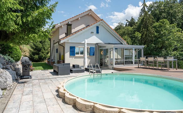 Immobilie in Guggisberg - Freistehendes Einfamilienhaus mit Pool und viel Umschwung - Bild 0