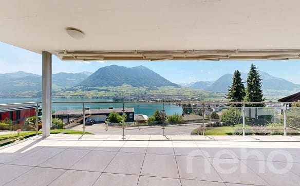 Immobilie in Ennetbürgen - Exklusive Terrassenwohnung mit Panorama-Seesicht - Bild 2
