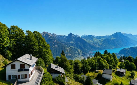 Immobilie in Näfels - Freistehendes Ferienhaus mit traumhaften Ausblick auf den Walensee ... - Bild 7