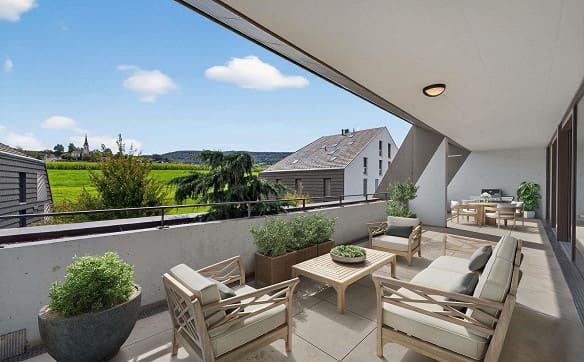Immobilie in Niederweningen - Grosse 4.5 Zimmerwohnung mit grosser Terrasse - Bild 0