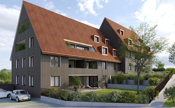 Immobilie in Schönenbuch - NEUBAU – 6.5-Zimmer Maisonette-Dachwohnung mit 202.9 m2 WF (W9) - Bild 0