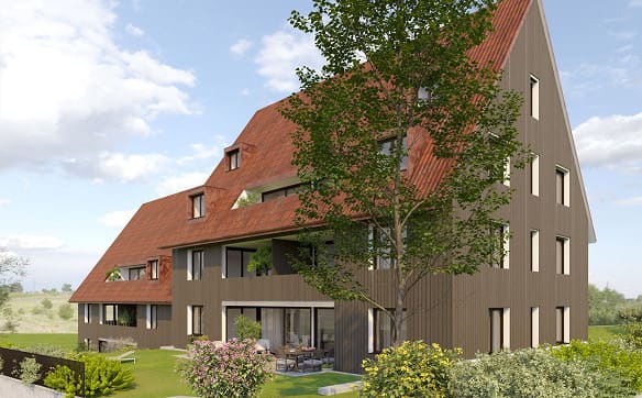 Immobilie in Schönenbuch - NEUBAU – 6.5-Zimmer Maisonette-Dachwohnung mit 202.9 m2 WF (W9) - Bild 1