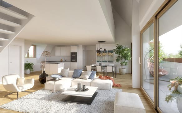 Immobilie in Schönenbuch - NEUBAU – 6.5-Zimmer Maisonette-Dachwohnung mit 202.9 m2 WF (W9) - Bild 9