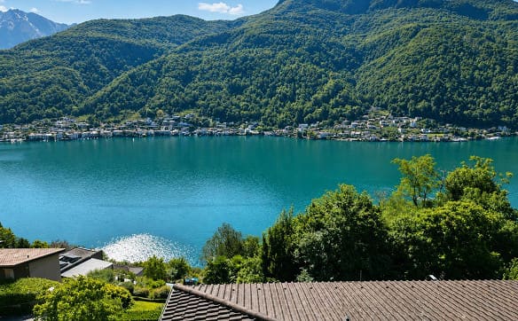Immobilie in Vico Morcote - Villa Panoramica con Splendida Vista Lago di Lugano a Morcote - Bild 6