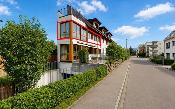 Immobilie in Reinach Bl - Elegante 4-Zimmerwohnung mit Wintergarten und Einstellplatz - Bild 0