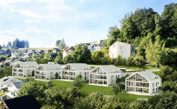Immobilie in Rehetobel - Exklusive 4.5-Zimmerwohnung - Wohnen mit Weitblick im Alpstein Pano... - Bild 0