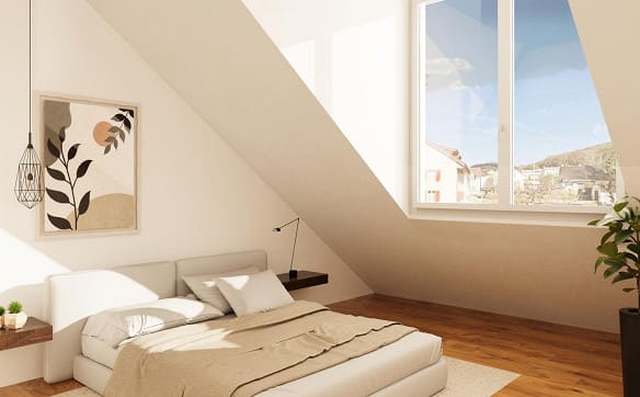 Immobilie in Birmenstorf Ag - Pintenwirtschaft - neue 3.5-Zimmer-Maisonettewohnung in geschichtst... - Bild 5