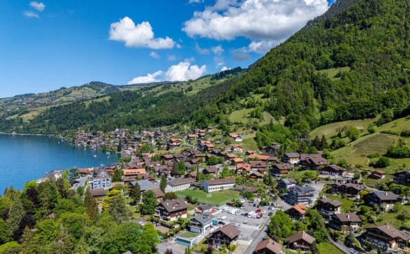 Immobilie in Merligen - Ihre Top-Investition für Ihre Ferien - Herrlicher Blick auf den Thu... - Bild 4
