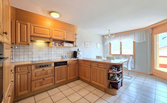 Immobilie in Steg Vs - 5.5 Zimmer-Duplexwohnung mit Lift, Garage und zwei Balkonen in Steg - Bild 1