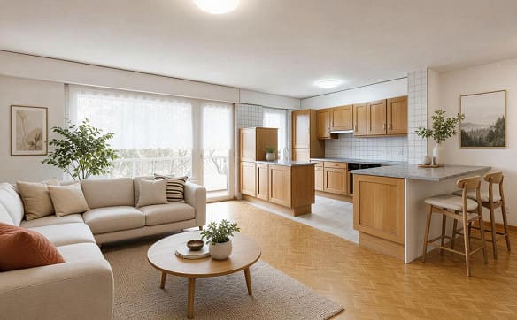 Immobilie in Le Landeron - Deux logements en un : confort familial et rendement locatif - Bild 3