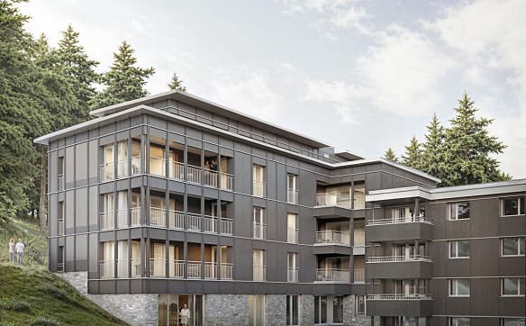 Immobilie in Arosa - Arosa: alpine Eigentumswohnungen im Projekt SUNNABODA - Bild 0