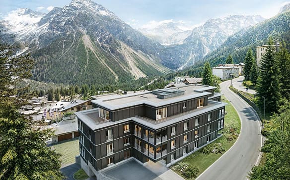 Immobilie in Arosa - Arosa: alpine Eigentumswohnungen im Projekt SUNNABODA - Bild 3
