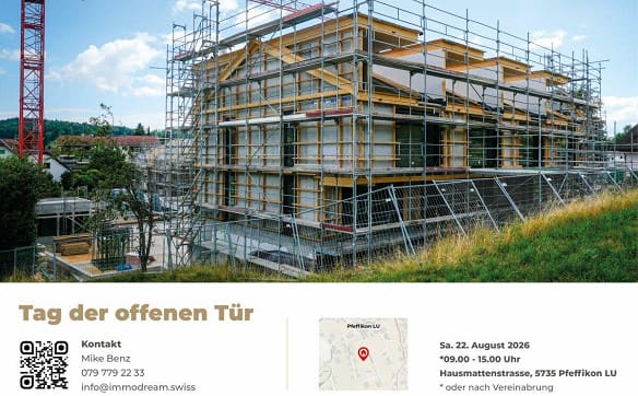 Immobilie in Pfeffikon Lu - NEUBAU Attraktive und moderne 4 ½ Zi. Garten-Eigentumswohnung B1 - Bild 1