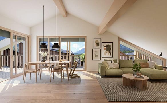 Immobilie in Ennenda - Erstbezug | Helle 2.5-Zi-Wohnung mit Loggia - Bild 1