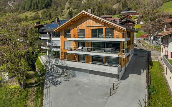 Immobilie in Saas Im Prättigau - Exklusive 3 1/2 Zimmer-Dachwohnung (Erstwohnung) mit Wohnkomfort au... - Bild 0