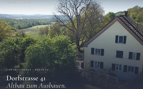 Immobilie in Warth - Altbau im Ortskern – 5.5 Zi, südseitig, zum Ausbauen - Bild 0