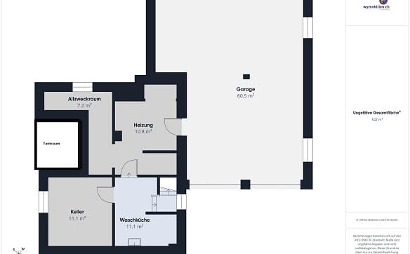 Immobilie in Riedtwil - Haus auf grosser Parzelle (1112m2) und XXL-Garage - Bild 19