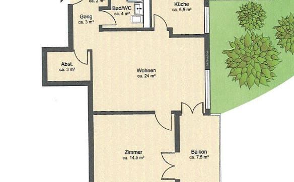 Immobilie in Pfäffikon Zh - 2,5-Zimmer-Parterrewohnung mit Charme, zentral und ruhig gelegen - Bild 9