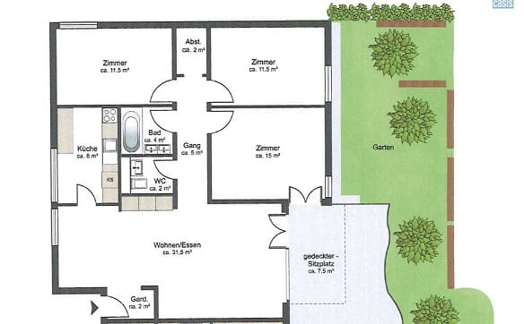 Immobilie in Pfäffikon Zh - 4,5-Zimmer-Gartenwohnung – zentral und familienfreundlich - Bild 14