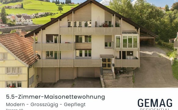 Immobilie in Trogen - 5.5-Zimmer-Maisonettewohnung mit sonnigem Balkon und moderner Ausst... - Bild 0