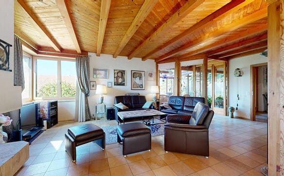 Immobilie in Genolier - Maison en lisière de forêt, vue lac et Alpes - Bild 3