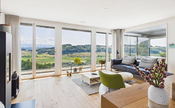 Immobilie in Utzigen - Penthouse-Wohnung mit eindrucksvoller Alpenkulisse - Bild 1