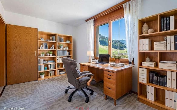 Immobilie in Studen Sz - 6.5 Zi.-Doppelhaushälfte mit Studio, Garten und Bergblick - Bild 5