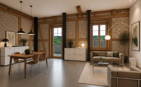 Immobilie in Bollodingen - Historisches Bijou mit modernem Ausbaustandard - 2.5-Zimmer-Wohnung... - Bild 9