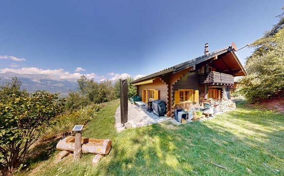 Immobilie in Les Agettes - Chalet 4,5 pièces aux Agettes – Un havre de paix au cœur de la nature - Bild 0