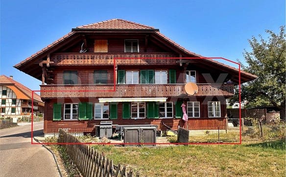 Immobilie in Kirchdorf Be - Ländliches Wohngefühl - 5-Zimmer-Maisonette mit Garten - Bild 0