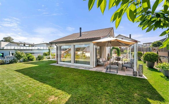 Immobilie in Chénens - Coup de cœur à Chénens : villa lumineuse, jardin d'hiver chauffé et... - Bild 0