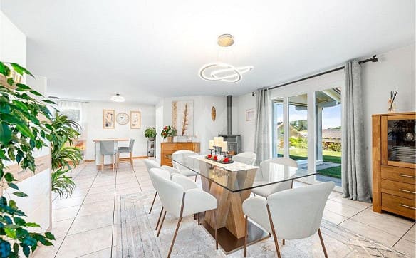 Immobilie in Chénens - Coup de cœur à Chénens : villa lumineuse, jardin d'hiver chauffé et... - Bild 8