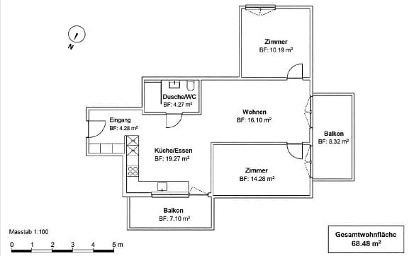 Immobilie in Obernau - Attraktive 3½-Zimmer-Wohnung mit zwei Balkonen am Fusse des Pilatus - Bild 0