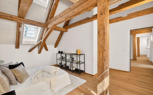 Immobilie in Zizers - Zizers: stilvolle Turmwohnung mit Blick auf die Bündner Berge - Bild 3