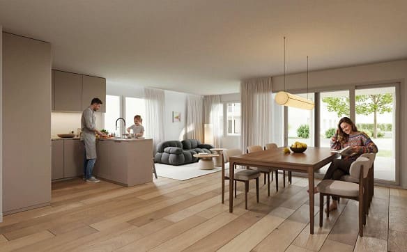 Immobilie in Kollbrunn - Attraktive 4.5-Zimmer Etagenwohnung mit sonnigem Balkon - Bild 0