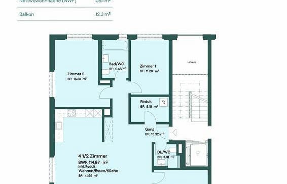 Immobilie in Kollbrunn - Attraktive 4.5-Zimmer Etagenwohnung mit sonnigem Balkon - Bild 4
