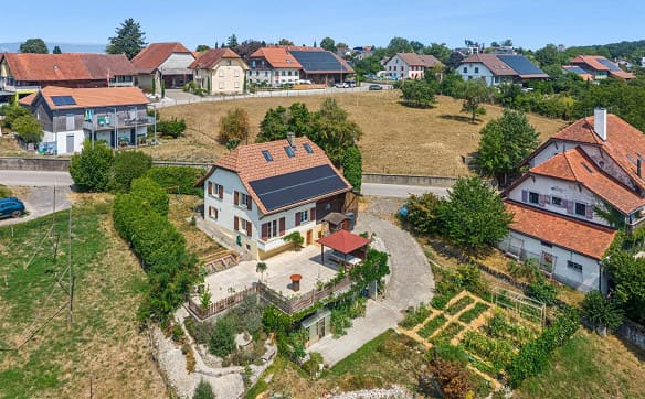 Immobilie in Villarepos - Maison rénovée avec jardin, étang et vue dégagée à 5 min d’Avenches - Bild 1